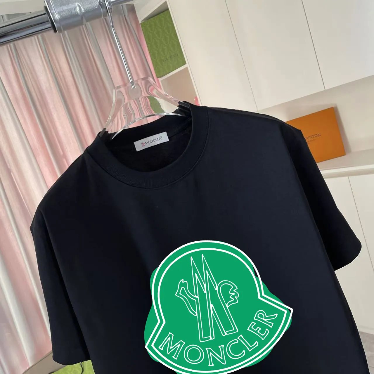 Moncle* 2025 New Arrival logo 300 t Same Style Size：S M L XL XXL ：Black White Pink Red Gray